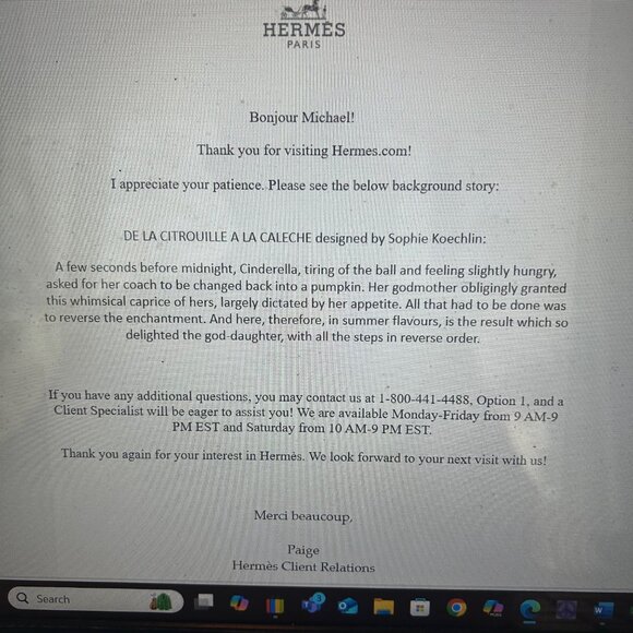 Hermes scarf from 2000, Brand New Never Used in original box, purchased in Paris - Picture 3 of 11